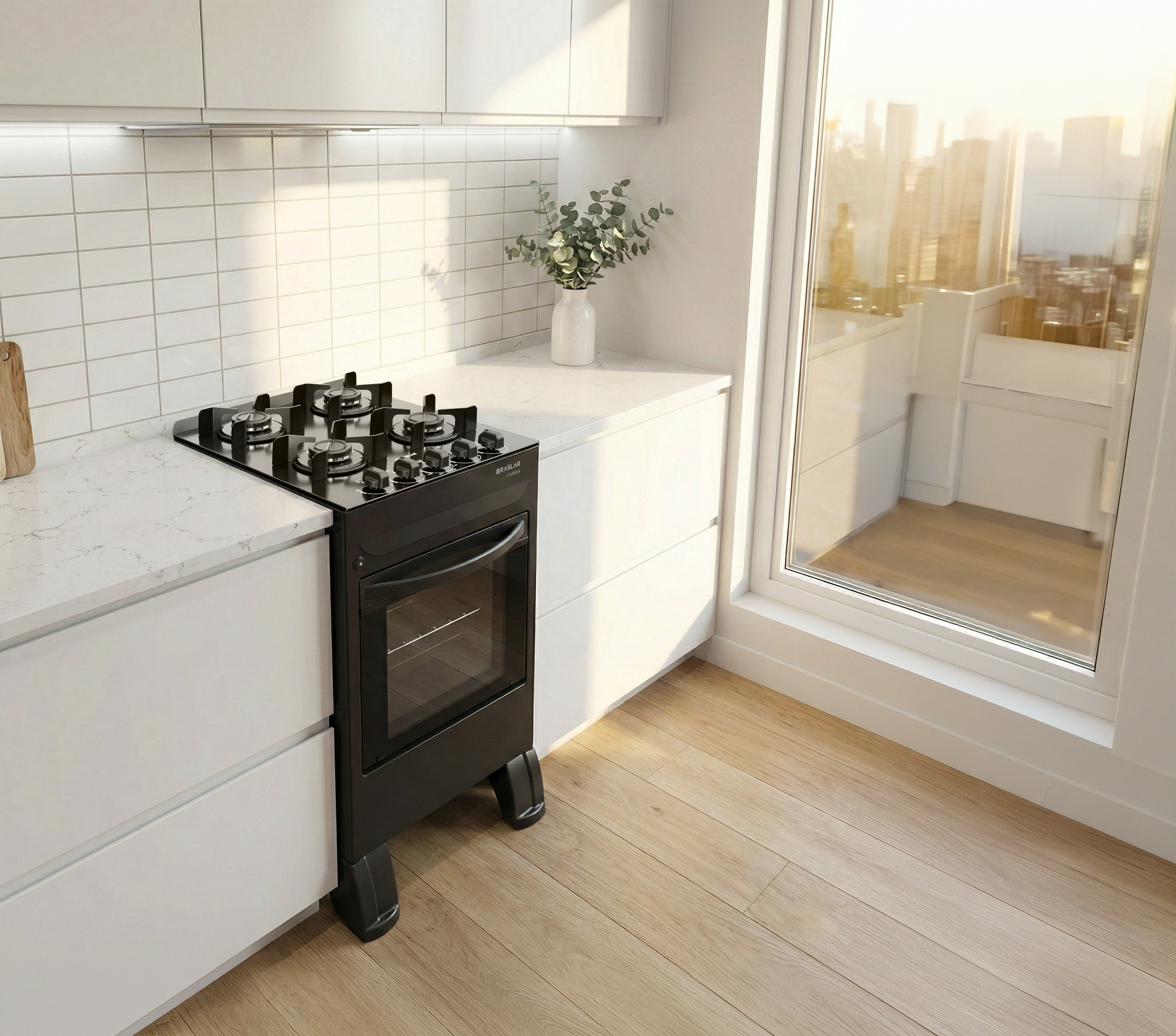 Fogão 4 Bocas Carina Top Control — destaque 1 de 1